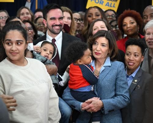 Thumbnail for Kathy Hochul and Zohran Mamdani are showing what ‘pro-family’ means | Arwa Mahdawi