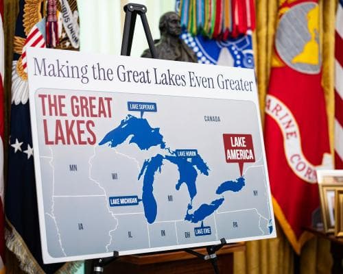 Thumbnail for The rebranding of ‘Lake America’ is Trump’s desperate attempt to distract us | Arwa Mahdawi